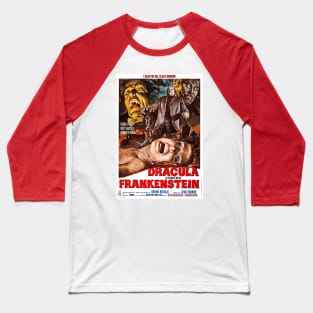 dracula vs frankenstein vs the werewolf Baseball T-Shirt